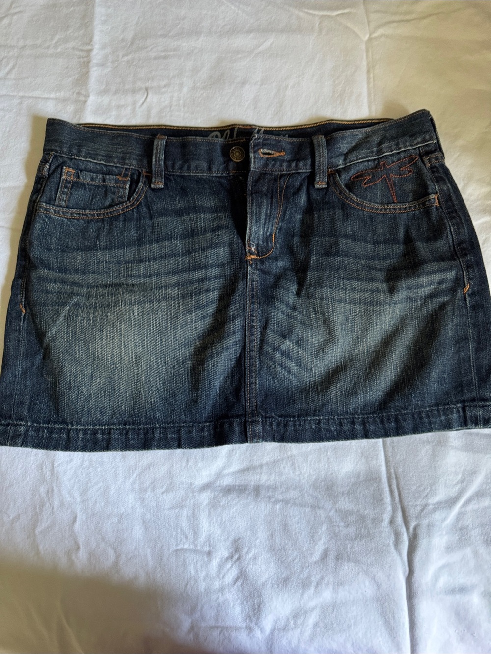 Old navy Dark Wash Denim Mini Skirt - Women's Blue Jean Skirt. NWOT